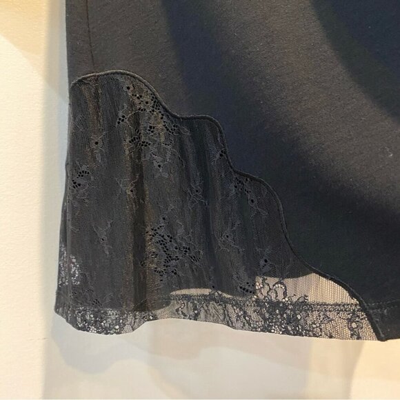 French Connection Little Black Dress with Peekaboo Lace Detail Size 4 - Picture 16 of 16